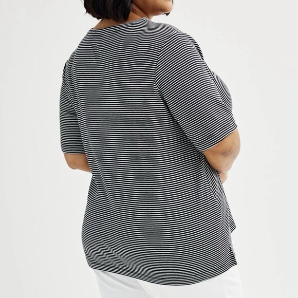 Croft & Barrow® Lace-Up Split Neck Top XXL NWT - Picture 6 of 7